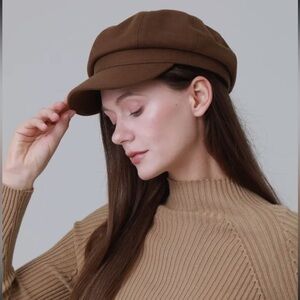 Brown or Black Newsboy Cap